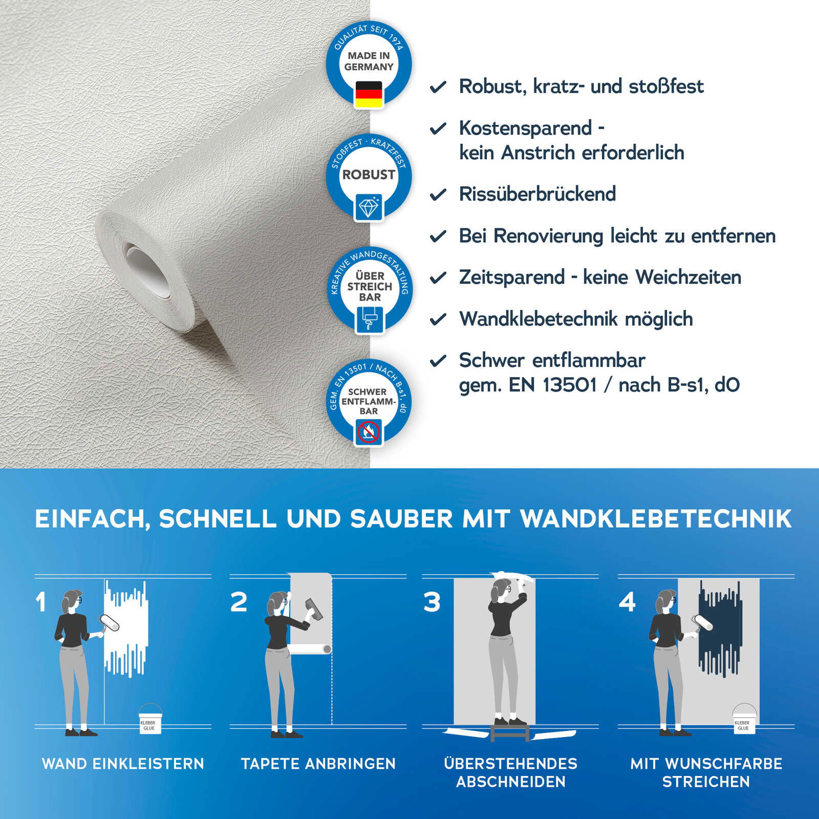 A.S. Création papier peint Meistervlies Create