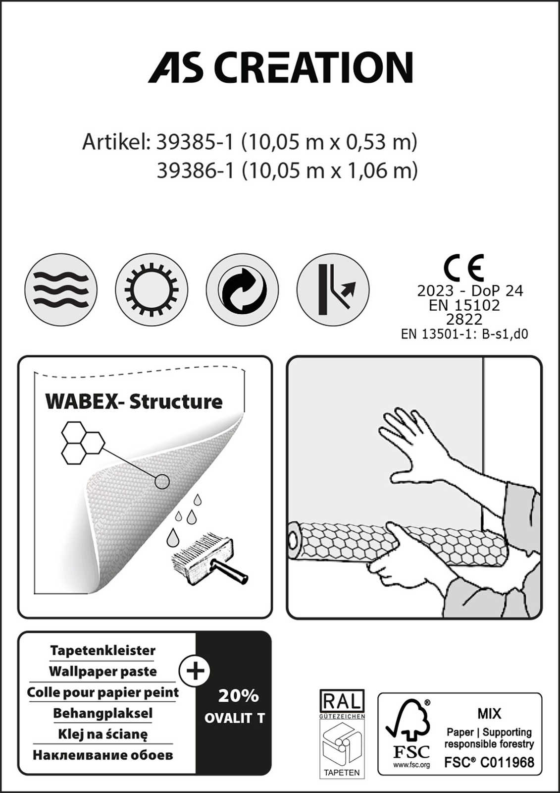 A.S. Création Behang Meistervlies Create