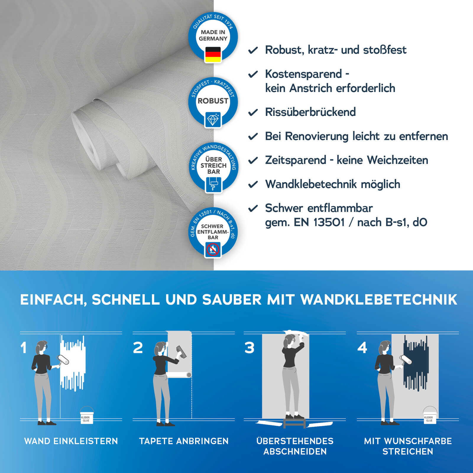 A.S. Création Tapete Meistervlies Create A.S. Création Tapete Meistervlies Create