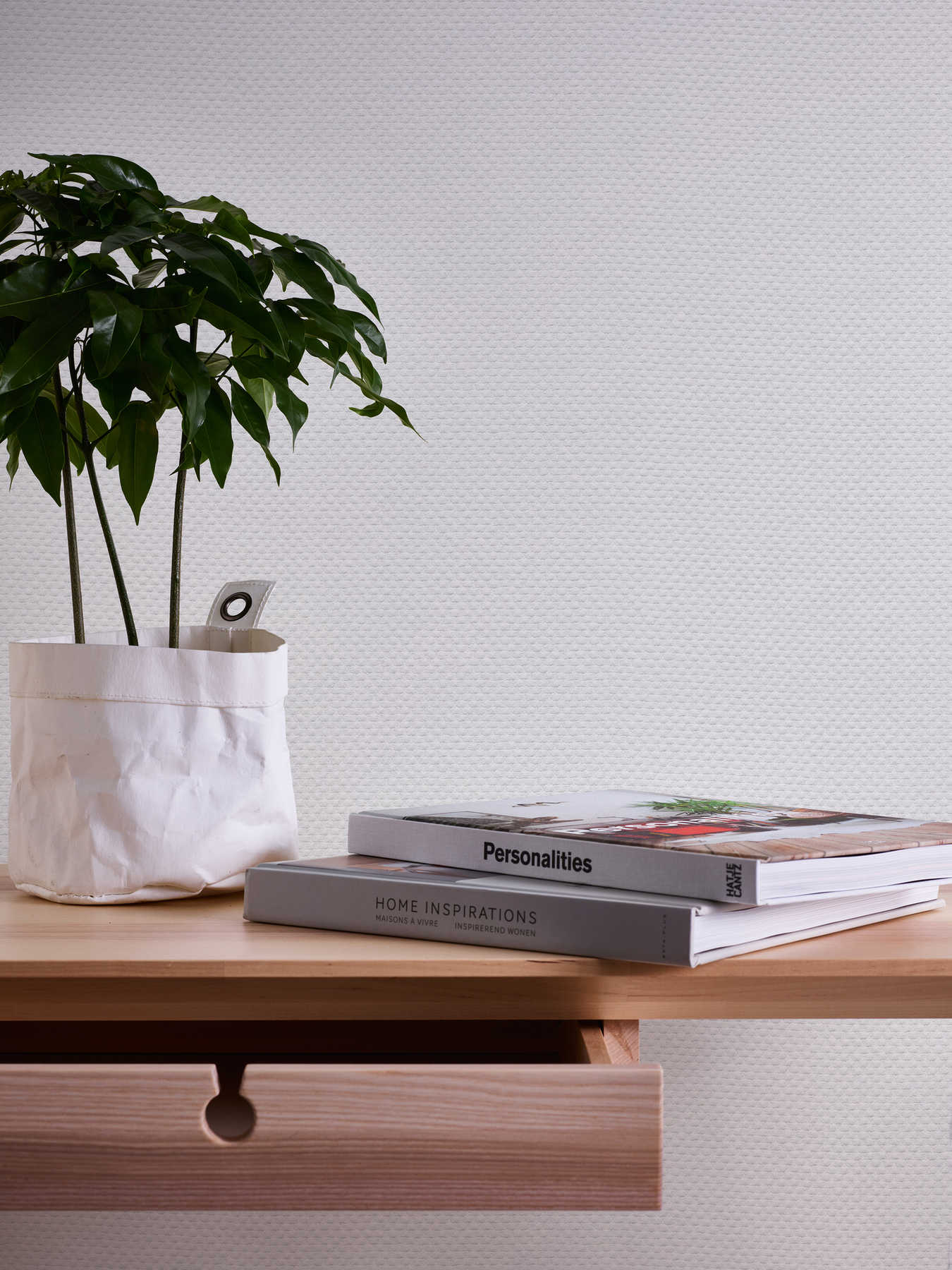 A.S. Création Wallpaper Designed in White