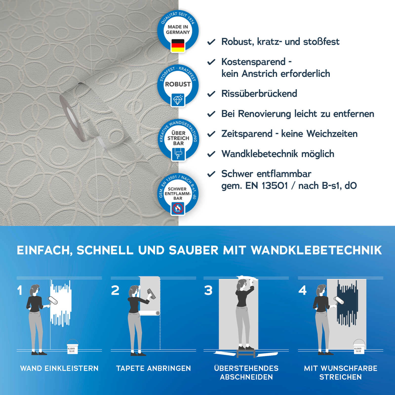 A.S. Création Tapete Meistervlies Create A.S. Création Tapete Meistervlies Create