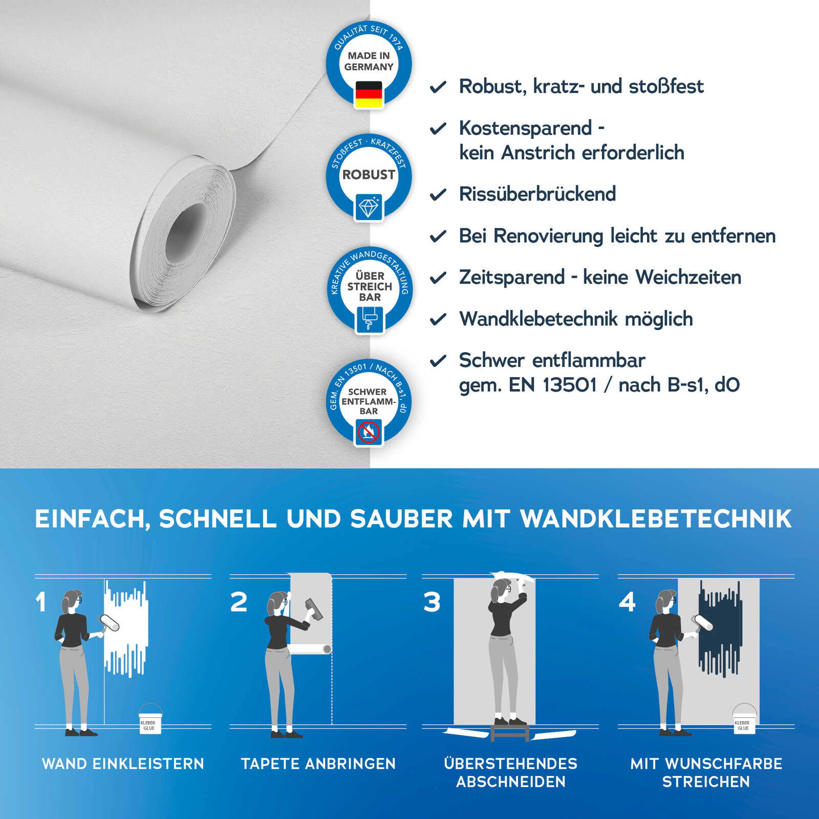 A.S. Création Tapete Meistervlies Create A.S. Création Tapete Meistervlies Create