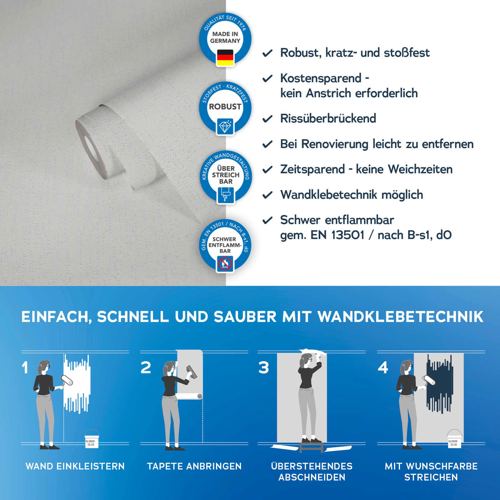 A.S. Création Tapete Meistervlies Create A.S. Création Tapete Meistervlies Create