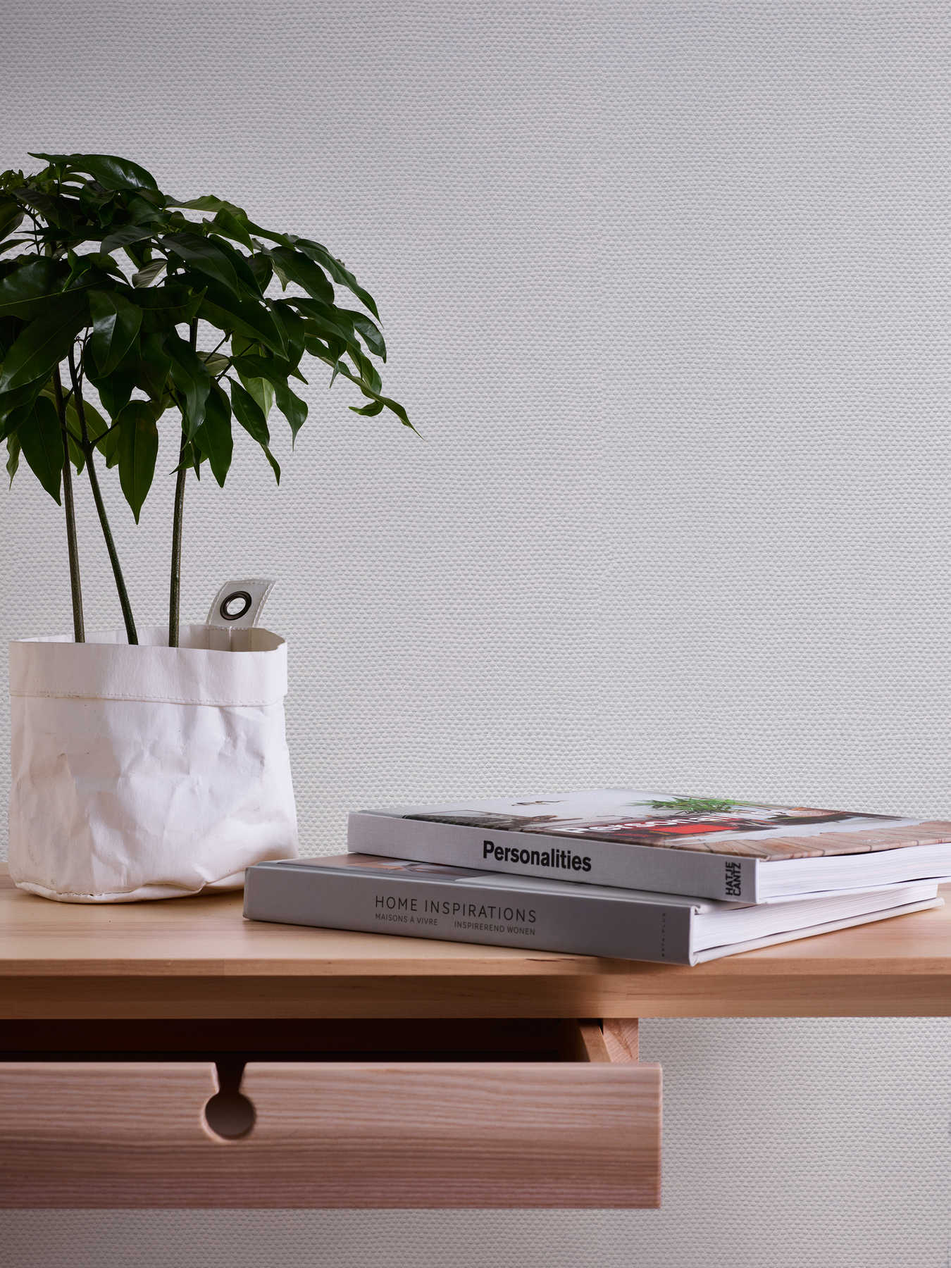 A.S. Création Wallpaper Designed in White