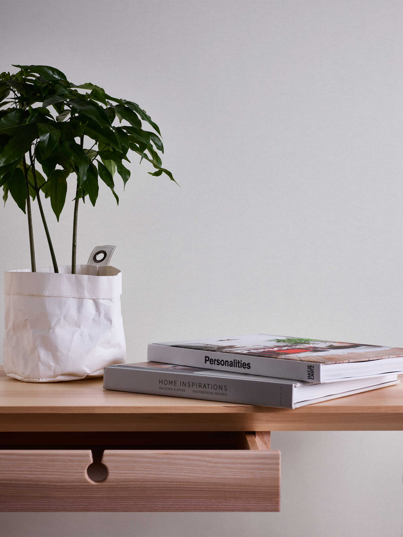 A.S. Création Wallpaper Designed in White