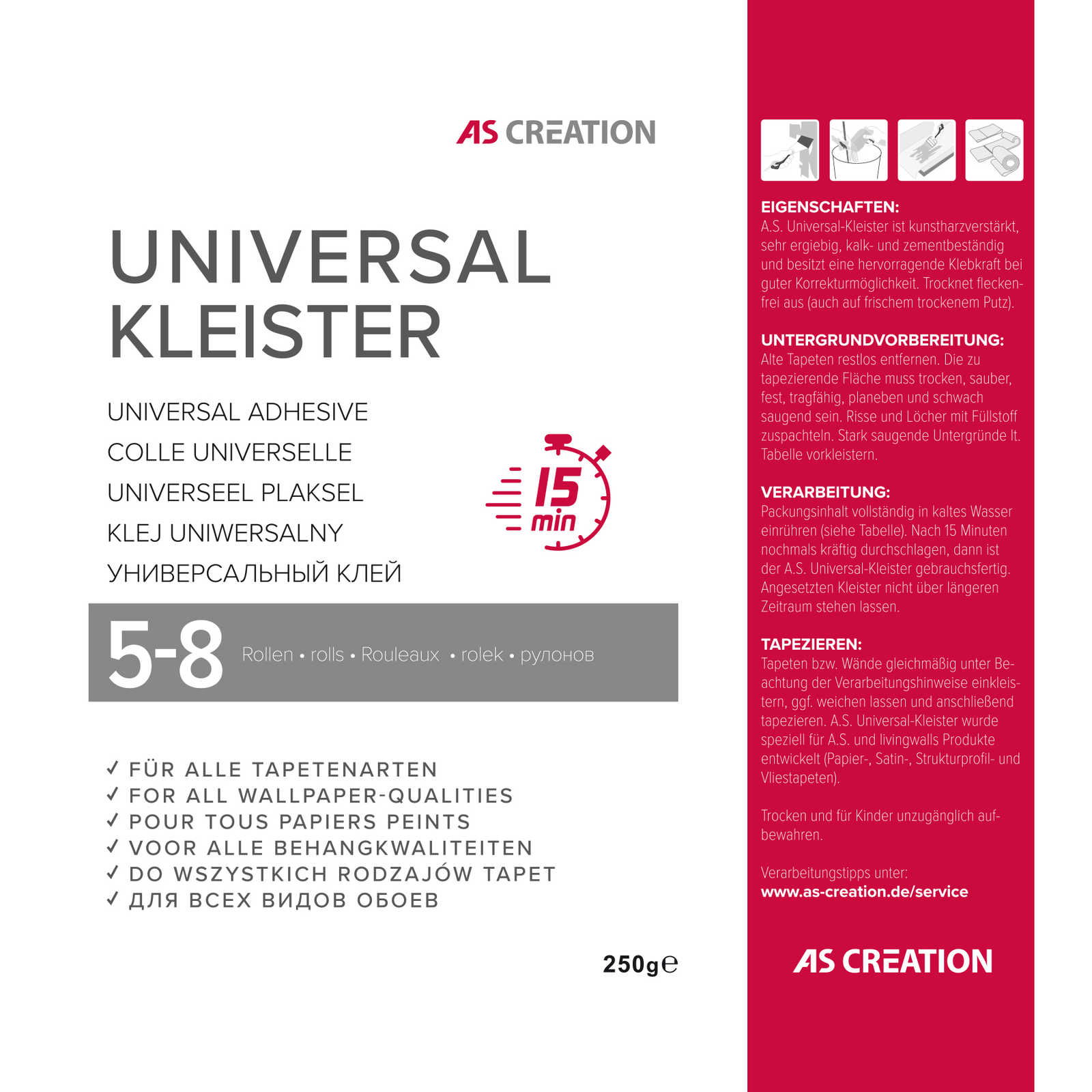A.S. Création Wallpaper paste Tapezierzubehör