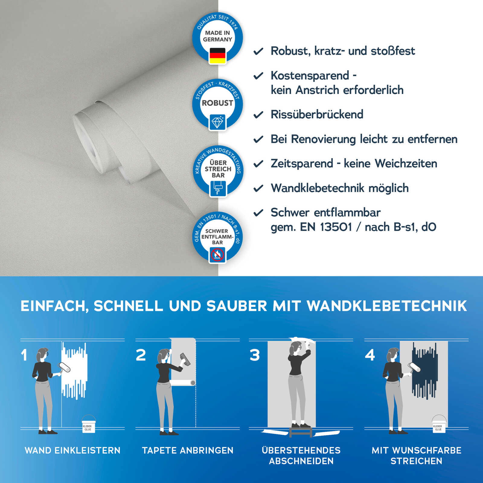 A.S. Création Tapete Meistervlies Create A.S. Création Tapete Meistervlies Create