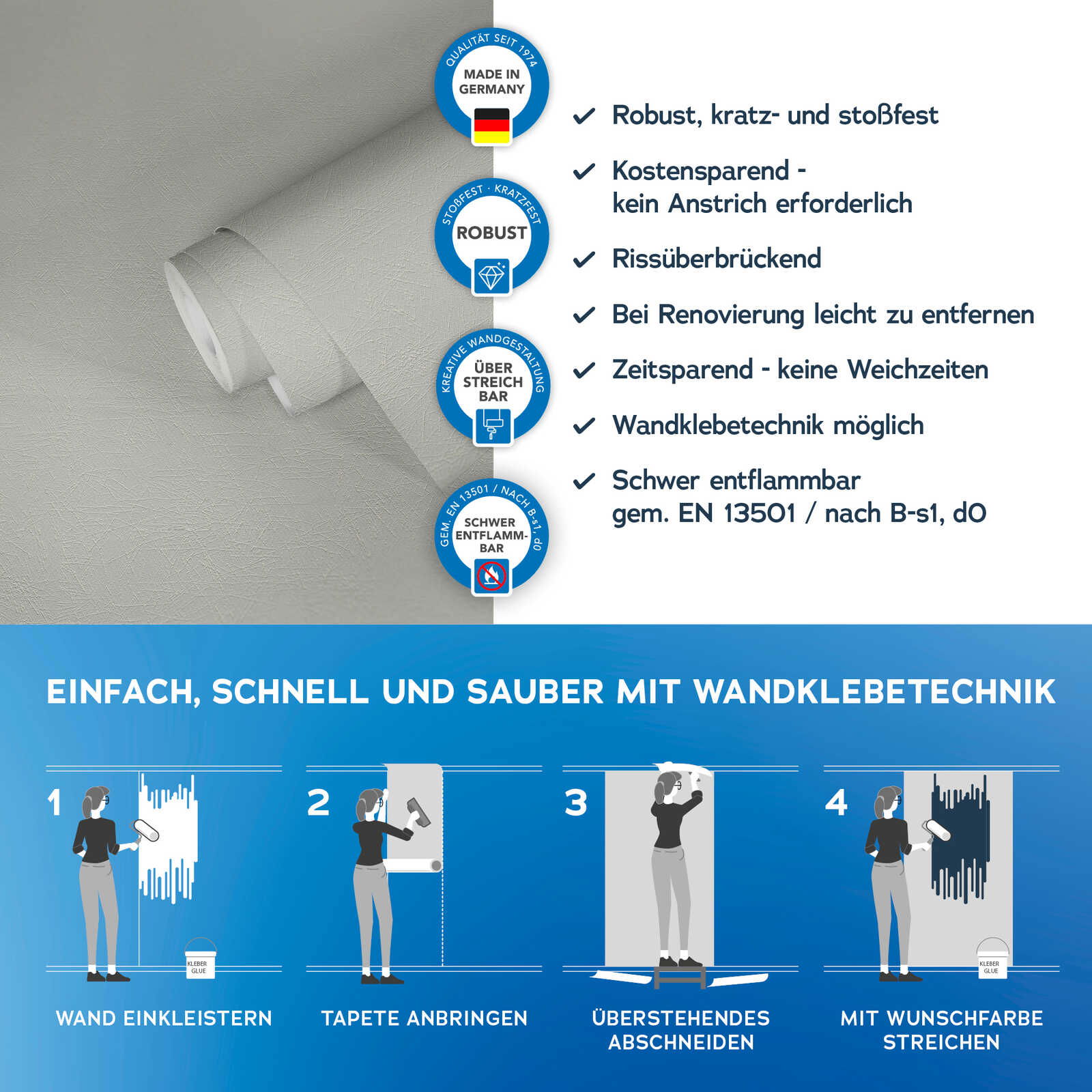 A.S. Création Tapete Meistervlies Create A.S. Création Tapete Meistervlies Create