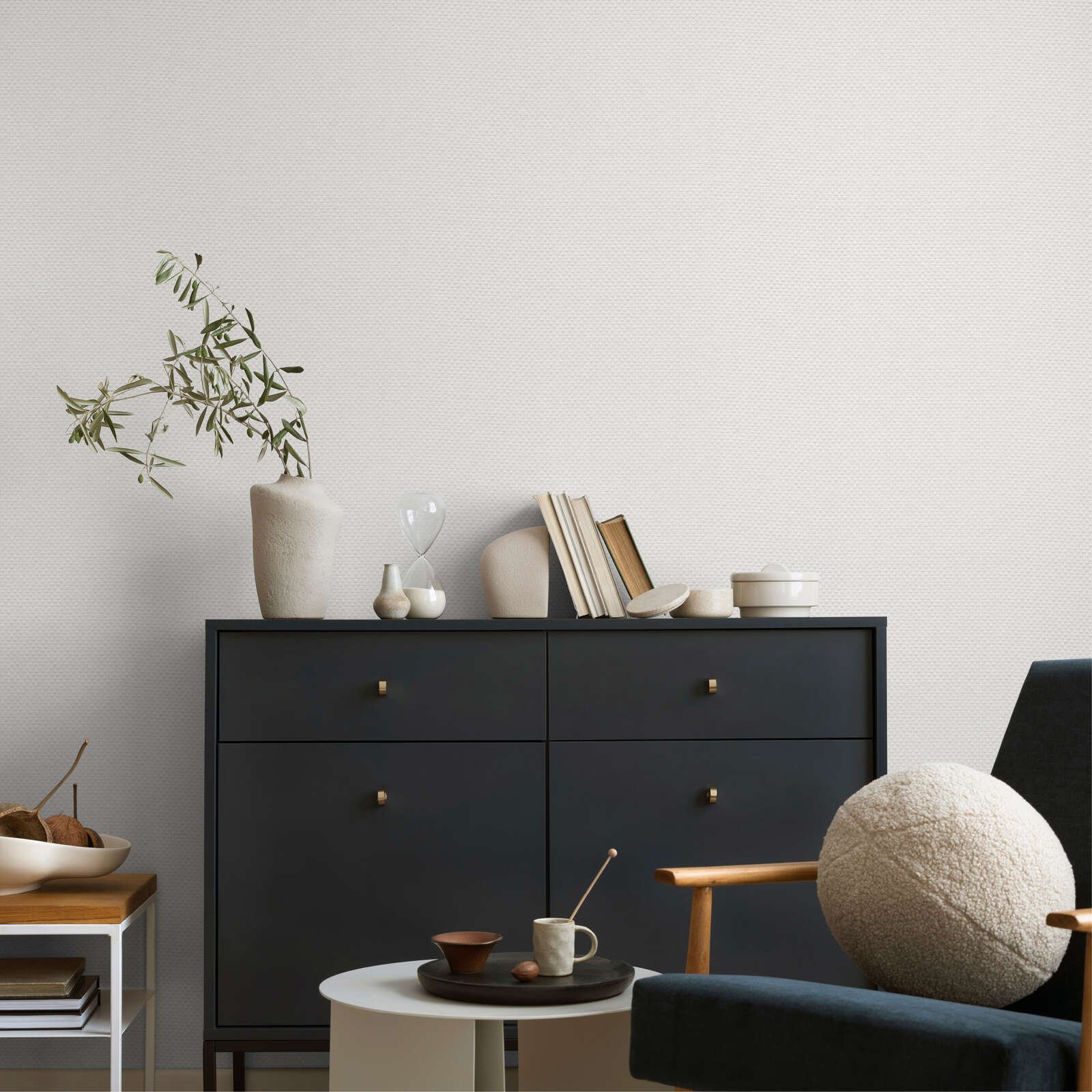 A.S. Création Wallpaper Designed in White